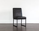 Sunpan Spyros Dining Chair - Bravo Cream/Coal Black/Overcast Grey