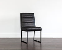 Sunpan Spyros Dining Chair - Bravo Cream/Coal Black/Overcast Grey