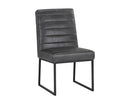Sunpan Spyros Dining Chair - Bravo Cream/Coal Black/Overcast Grey