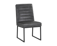 Sunpan Spyros Dining Chair - Bravo Cream/Coal Black/Overcast Grey