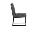 Sunpan Spyros Dining Chair - Bravo Cream/Coal Black/Overcast Grey