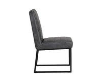 Sunpan Spyros Dining Chair - Bravo Cream/Coal Black/Overcast Grey