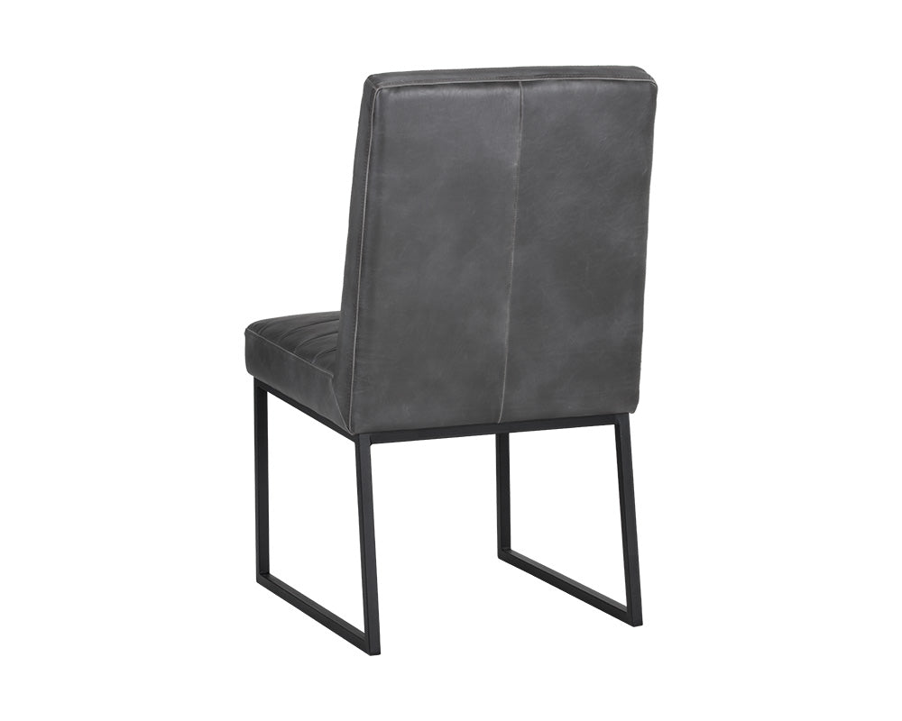 Sunpan Spyros Dining Chair - Bravo Cream/Coal Black/Overcast Grey