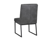 Sunpan Spyros Dining Chair - Bravo Cream/Coal Black/Overcast Grey