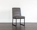 Sunpan Spyros Dining Chair - Bravo Cream/Coal Black/Overcast Grey