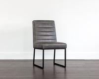Sunpan Spyros Dining Chair - Bravo Cream/Coal Black/Overcast Grey