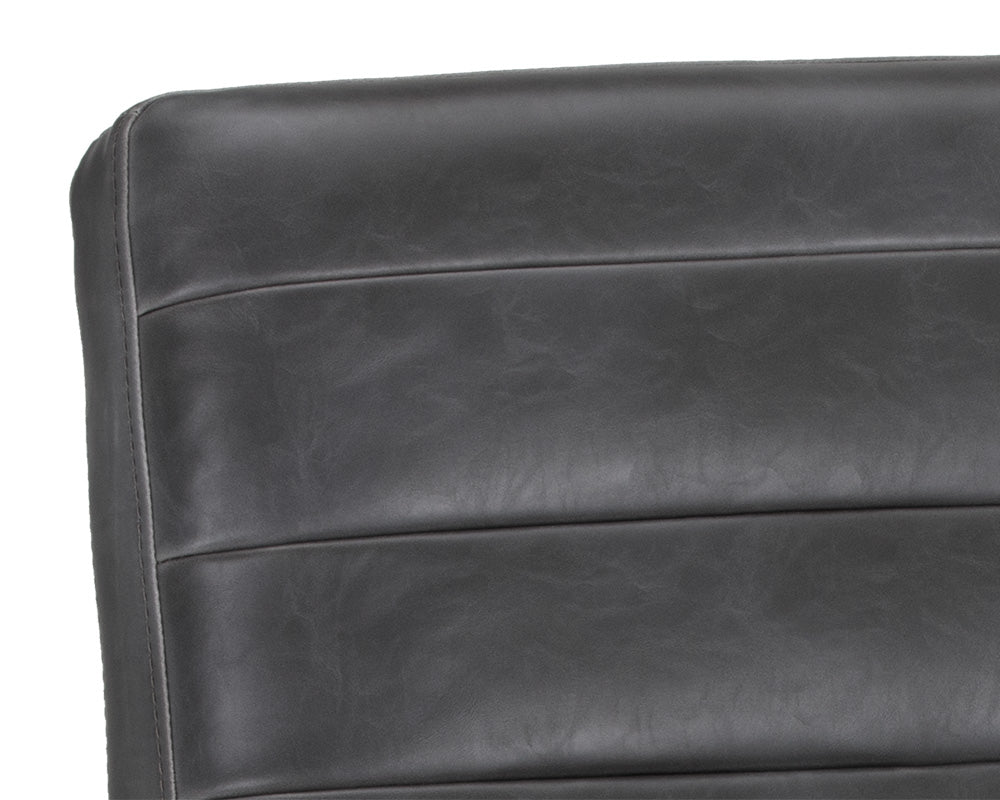 Sunpan Spyros Dining Chair - Bravo Cream/Coal Black/Overcast Grey
