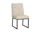 Sunpan Spyros Dining Chair - Bravo Cream/Coal Black/Overcast Grey
