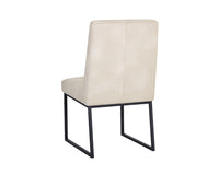 Sunpan Spyros Dining Chair - Bravo Cream/Coal Black/Overcast Grey