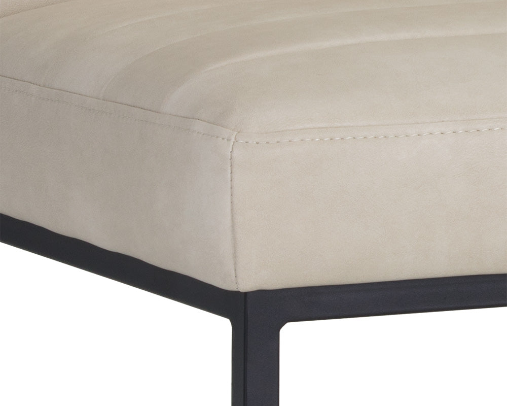 Sunpan Spyros Dining Chair - Bravo Cream/Coal Black/Overcast Grey
