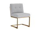 Sunpan Virelles Dining Chair - Bravo Black/Zenith Graphite Grey/Zenith Soft Grey