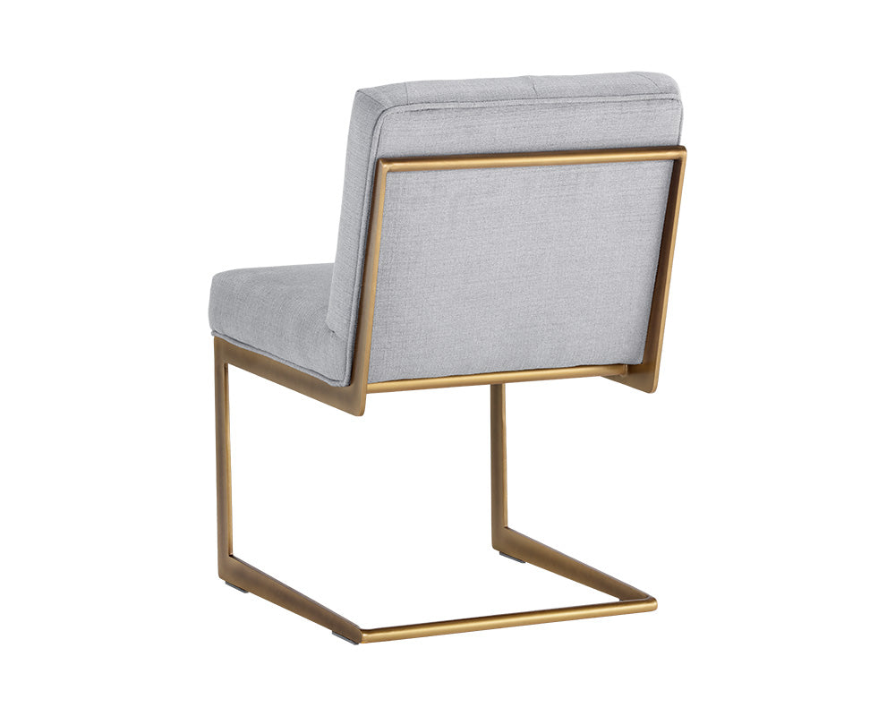 Sunpan Virelles Dining Chair - Bravo Black/Zenith Graphite Grey/Zenith Soft Grey