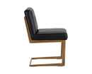 Sunpan Virelles Dining Chair - Bravo Black/Zenith Graphite Grey/Zenith Soft Grey