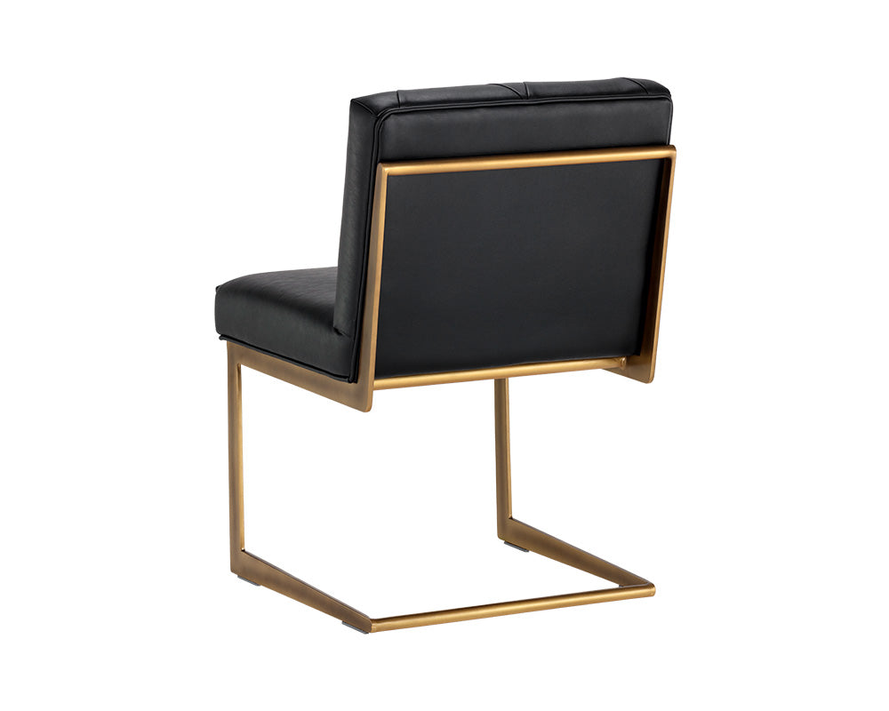 Sunpan Virelles Dining Chair - Bravo Black/Zenith Graphite Grey/Zenith Soft Grey
