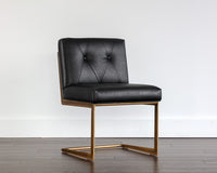 Sunpan Virelles Dining Chair - Bravo Black/Zenith Graphite Grey/Zenith Soft Grey