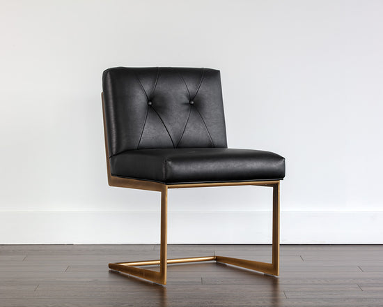 Sunpan Virelles Dining Chair - Bravo Black/Zenith Graphite Grey/Zenith Soft Grey