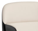 Sunpan Hagan Dining Armchair - Dillon Cream and Dillon Black/Dillon Steel And Dillon Williamsburg