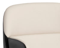 Sunpan Hagan Dining Armchair - Dillon Cream and Dillon Black/Dillon Steel And Dillon Williamsburg