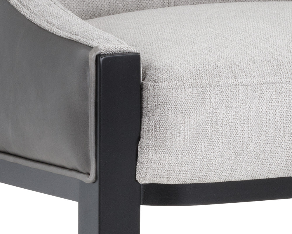 Sunpan Aurora Dining Chair - Polo Club Stone / Overcast Grey