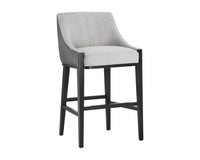 Sunpan Aurora Barstool - Polo Club Stone / Overcast Grey