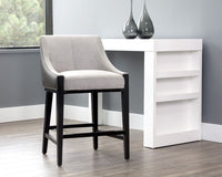 Sunpan Aurora Counter Stool - Polo Club Stone / Overcast Grey