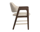 Sunpan Milton Dining Armchair - Bravo Cream/Leo Olive/ Polo Club Stone