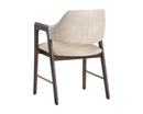 Sunpan Milton Dining Armchair - Bravo Cream/Leo Olive/ Polo Club Stone