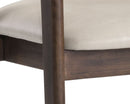 Sunpan Milton Dining Armchair - Bravo Cream/Leo Olive/ Polo Club Stone