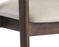 Sunpan Milton Dining Armchair - Bravo Cream/Leo Olive/ Polo Club Stone