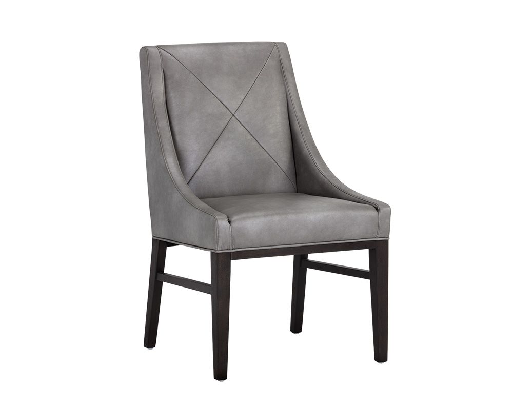 SUNPAN Zion Dining Chair - Bravo Metal /  Tobacco Tan