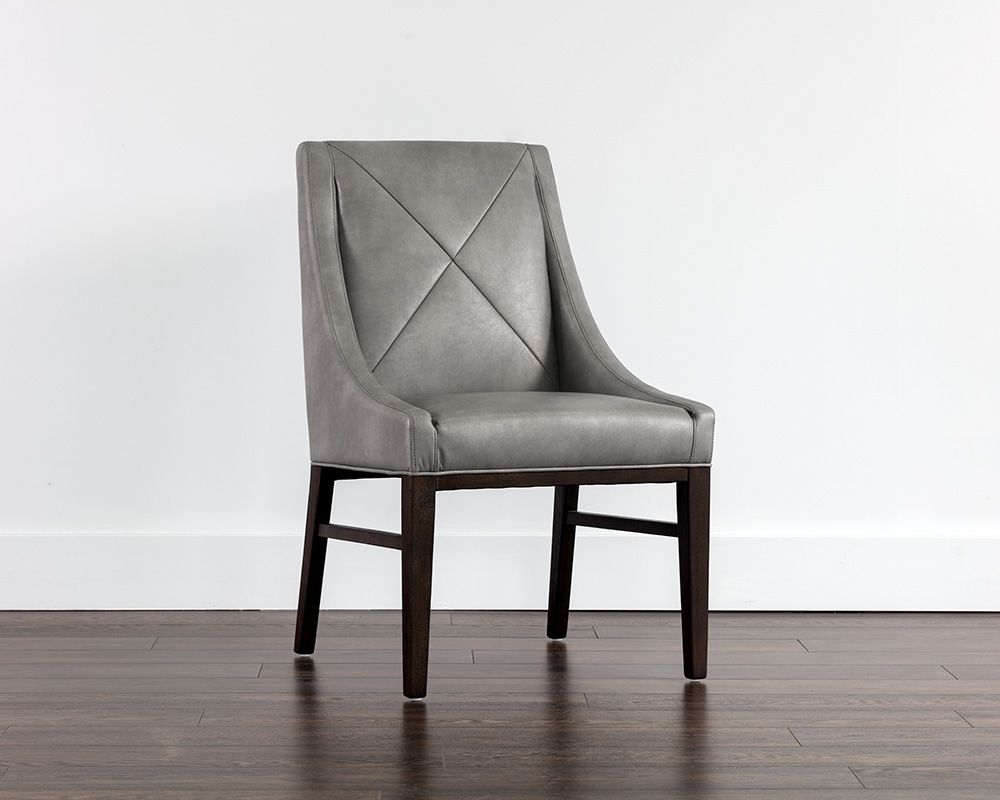 SUNPAN Zion Dining Chair - Bravo Metal /  Tobacco Tan