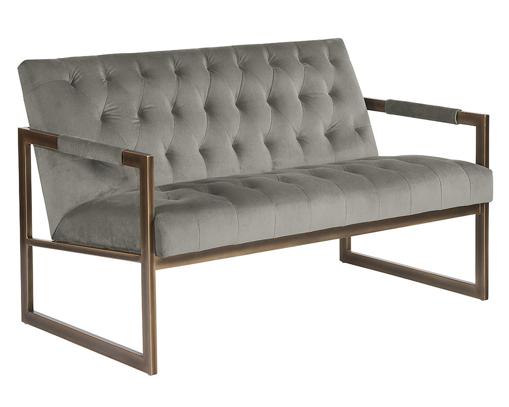 Sunpan Monde 2 Seater Lounge Chair - Antonio Charcoal