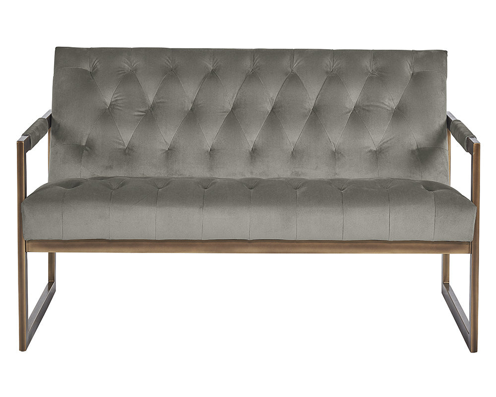 Sunpan Monde 2 Seater Lounge Chair - Antonio Charcoal