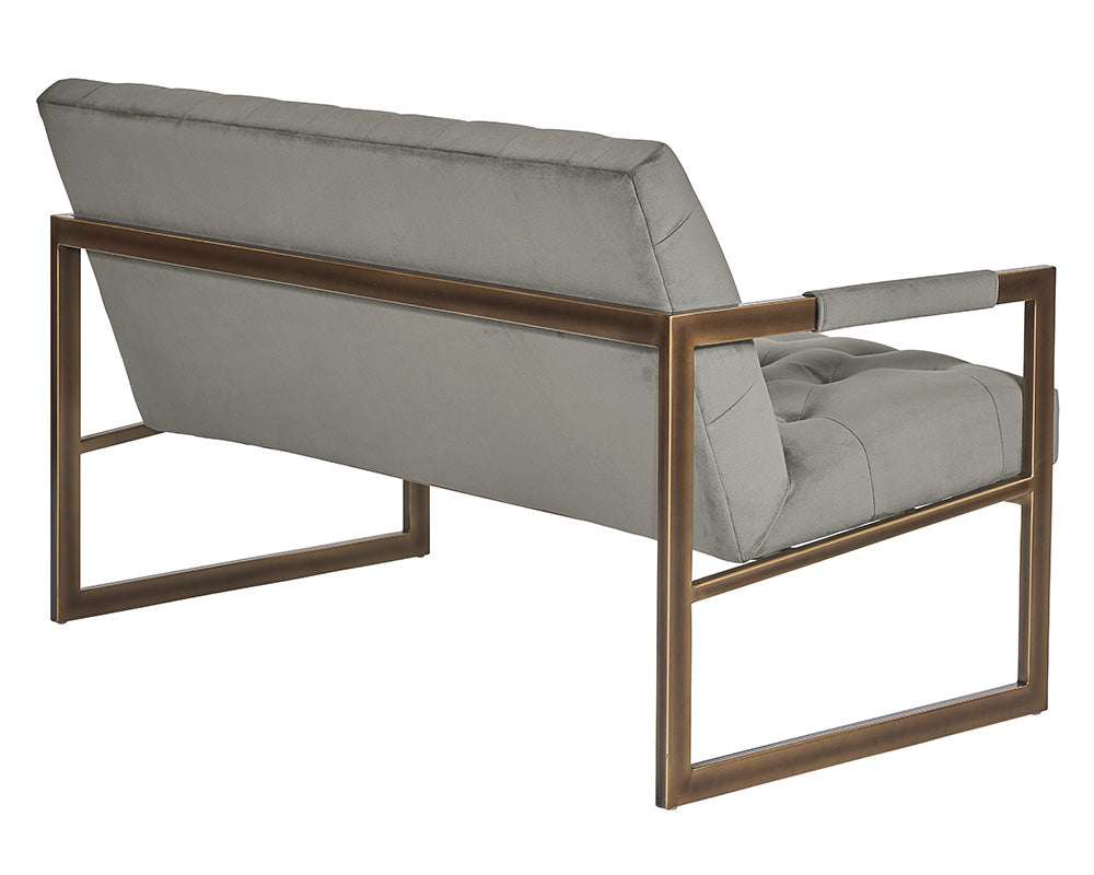 Sunpan Monde 2 Seater Lounge Chair - Antonio Charcoal