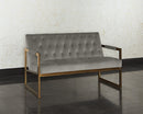 Sunpan Monde 2 Seater Lounge Chair - Antonio Charcoal