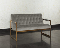 Sunpan Monde 2 Seater Lounge Chair - Antonio Charcoal