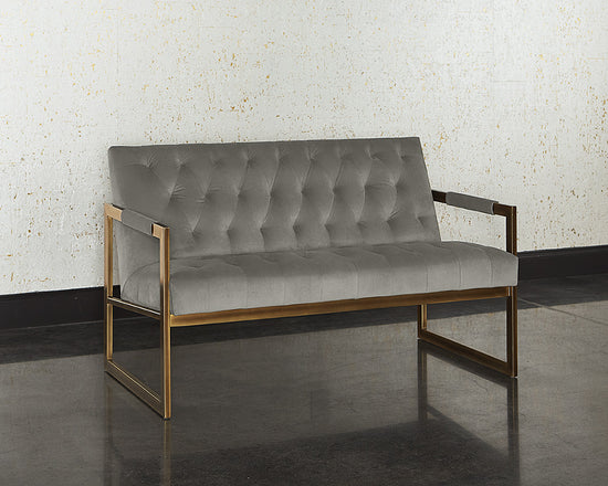 Sunpan Monde 2 Seater Lounge Chair - Antonio Charcoal