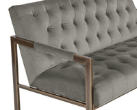 Sunpan Monde 2 Seater Lounge Chair - Antonio Charcoal