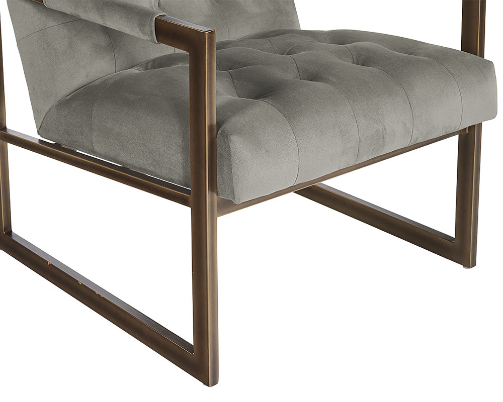 Sunpan Monde Armchair - Antonio Charcoal