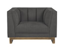 Sunpan Parker Armchair - Zenith Graphite Grey/Soft Grey
