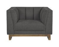 Sunpan Parker Armchair - Zenith Graphite Grey/Soft Grey