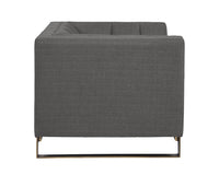 Sunpan Parker Armchair - Zenith Graphite Grey/Soft Grey