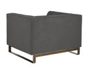 Sunpan Parker Armchair - Zenith Graphite Grey/Soft Grey