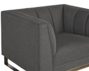 Sunpan Parker Armchair - Zenith Graphite Grey/Soft Grey