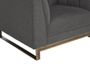 Sunpan Parker Armchair - Zenith Graphite Grey/Soft Grey