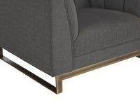Sunpan Parker Armchair - Zenith Graphite Grey/Soft Grey