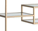 Sunpan Stamos Bookcase In Black And Charcoal Grey/Raw Umber