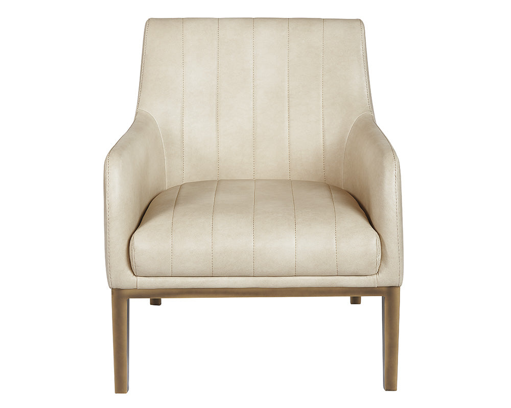 Sunpan Wolfe Lounge Chair in Beige Linen/Bravo Cream/Bravo Metal/Vintage Black/Vintage Blue/Vintage Cognac