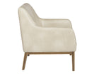 Sunpan Wolfe Lounge Chair in Beige Linen/Bravo Cream/Bravo Metal/Vintage Black/Vintage Blue/Vintage Cognac