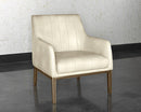 Sunpan Wolfe Lounge Chair in Beige Linen/Bravo Cream/Bravo Metal/Vintage Black/Vintage Blue/Vintage Cognac